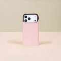 Leather iPhone 17 Pro Wallet Case – Pink